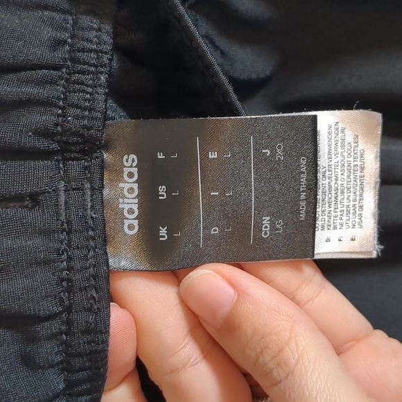 Adidas Originals Men's Three Stripe Classic Warm Up Pants Black White Size L EUC - Picture 7 of 11